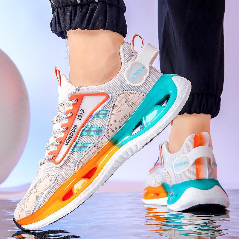 

2024 Новые кроссовки Popcorn Sports Casual Shoes Мужская обувь Дышащая сетчатая обувь Модные универсальные повседневные мужские кроссовки 39