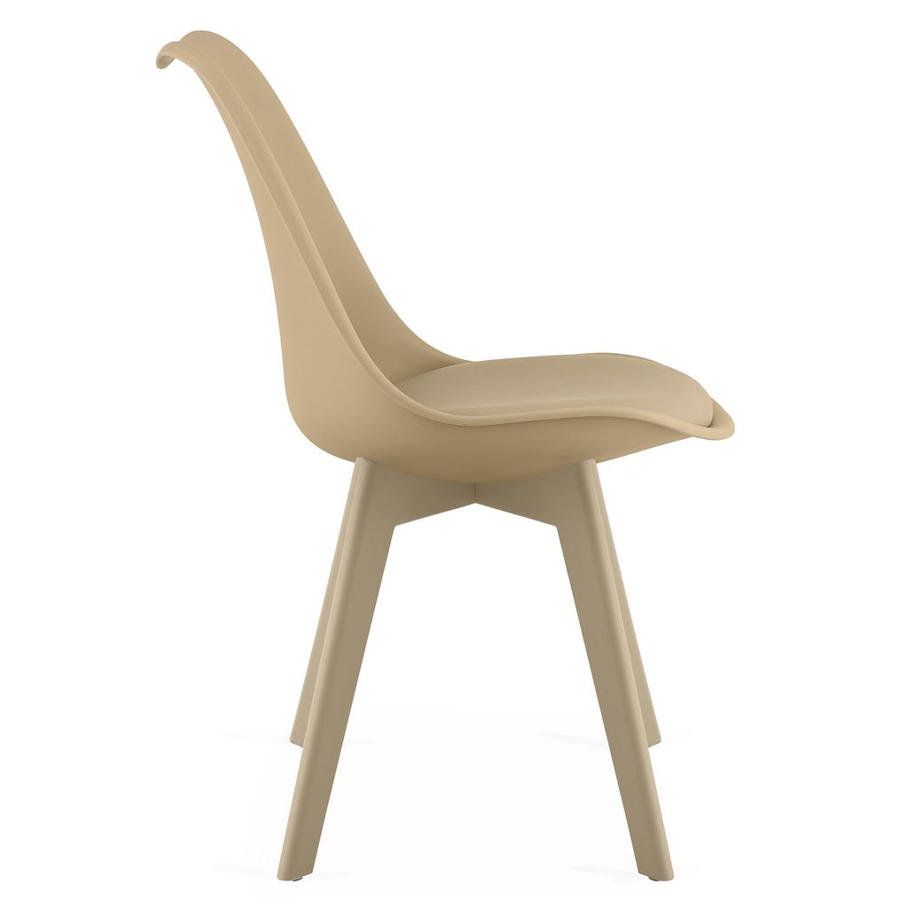 Mark Chair - Dark Beige / Beige Legs X 2