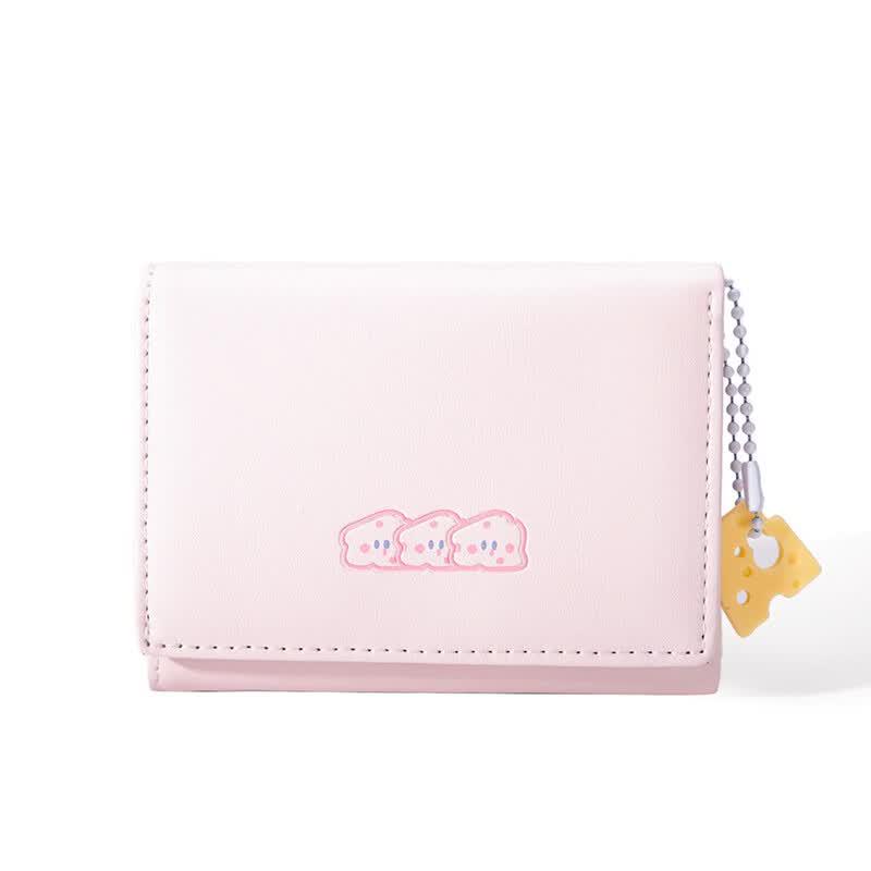 Sanhe Japanese Cute Embroidered PU Coin Purse