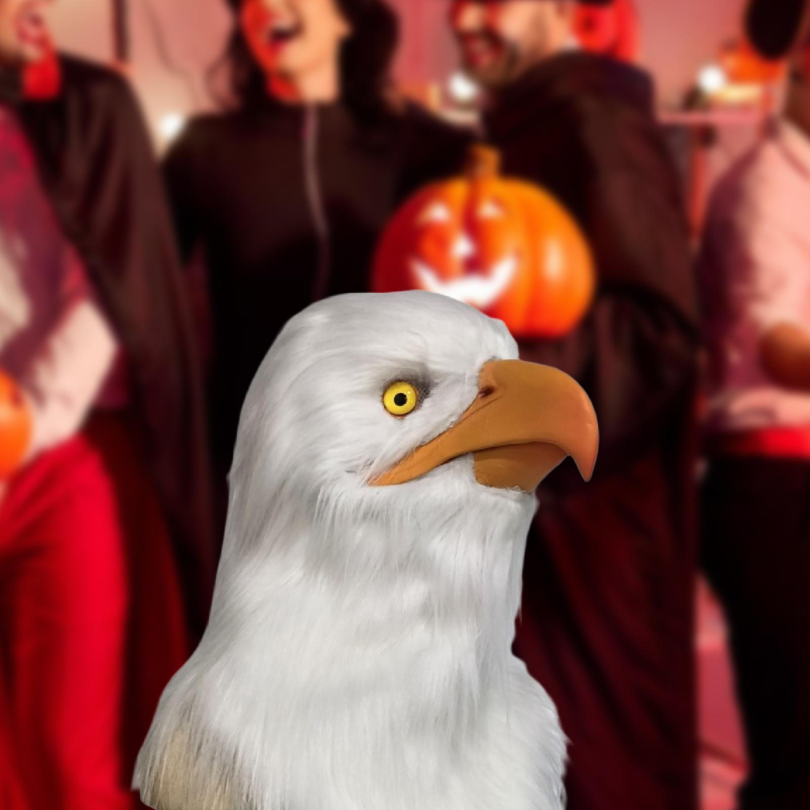 

Голова белоголового орлана Животное Птица Вечеринка Реалистичный Латекс Полиэстер Новинка Чехол Реквизит для Праздника