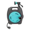 Garden Hose Reel Water Hose Holder Mini Portable Storage Rack with Easy Carry Handle for Outdoor Lake Blue