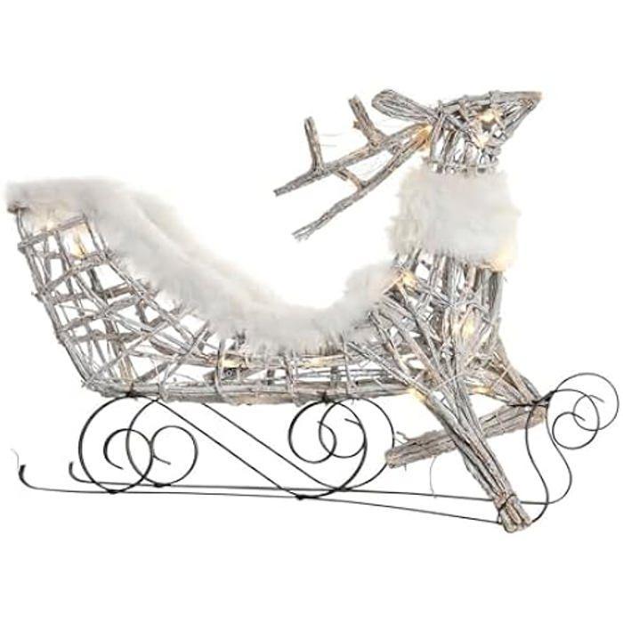 Décoration De Fête - DKD HOME DECOR - Noël - Multicolore - Osier - 75x53x20 Cm