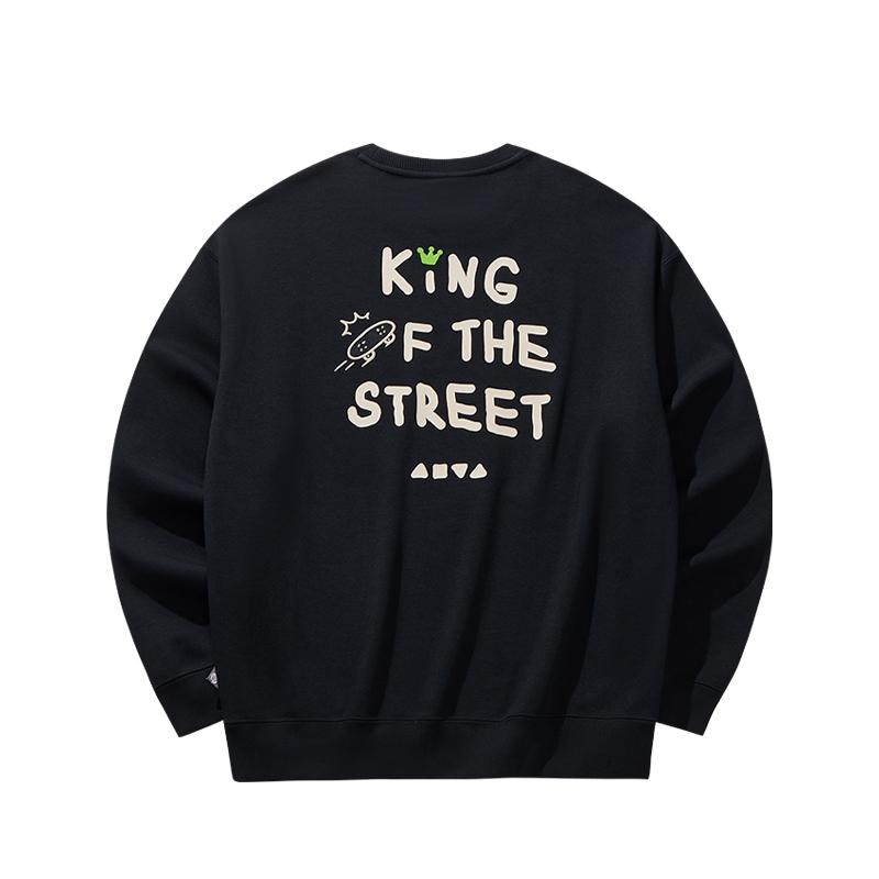 Anta Lockere Passform Rundhalsausschnitt Buchstabendruck Sweatshirt Herren sweatshirt 172548702N-2