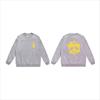 Unisex lässiger übergroßer Rundhals-Pullover mit Schriftzug-Print leichter Baumwoll-Hoodie
