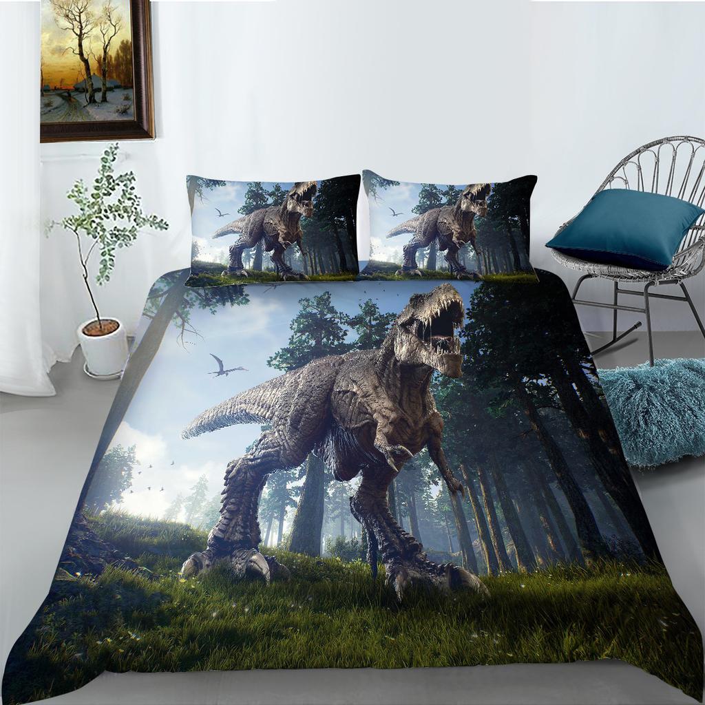 Jurassic Series Digital Printing Polyester Bedding Two Or Three-Piece Set