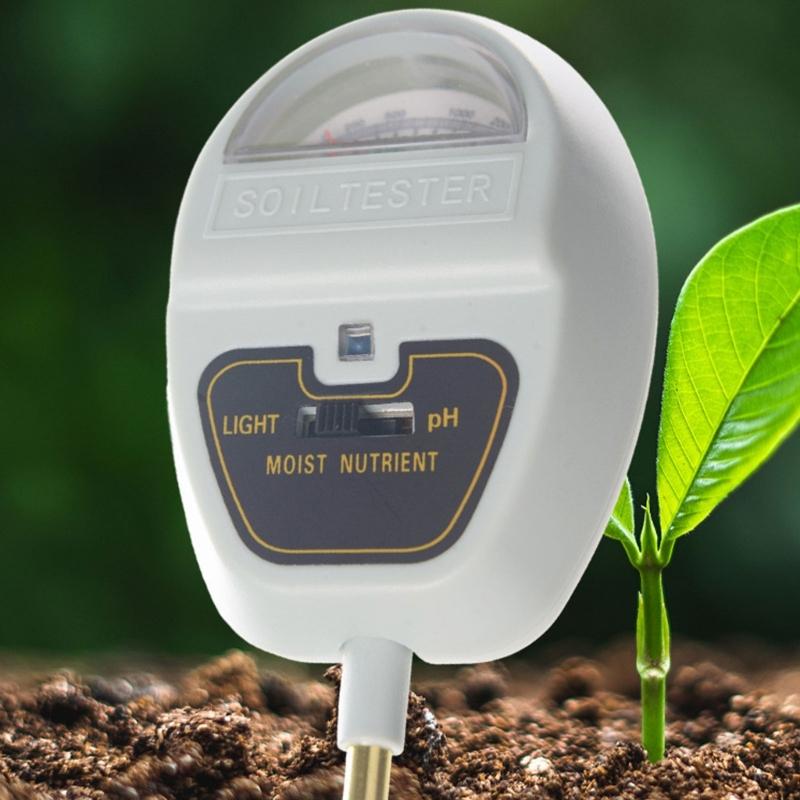 4 In 1 Soil Tester for Light pH Nutrients Humidity Detection Soil Meter for Gardening Agriculture Farm