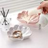 Creative Shell Shaped Soap Dish Box Portable Waterproof Soap Holder Ceramic Drain Rack Home Bathroom Accessories