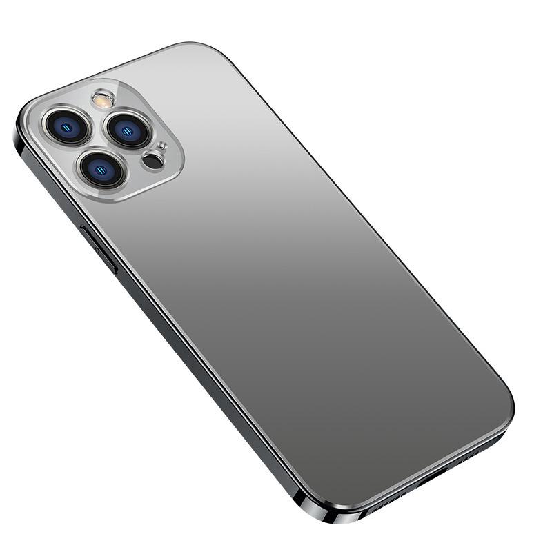 Applicable To iPhone11PROMAX Mobile Phone Case Electroplated Glass Matte Apple 11 Original Color All-inclusive Protective Case 11