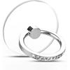 1PC Diamond Phone Ring Stand Transparent Finger Grip Transparent 360 ° Rotating Stand