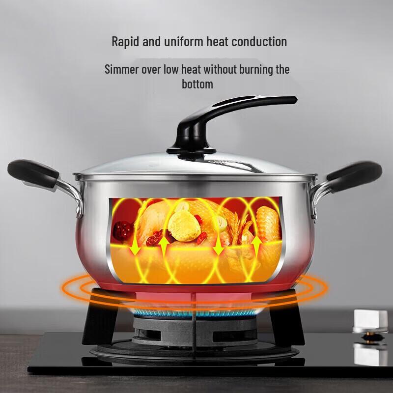 Supor 20cm Stainless Steel Soup & Noodle Pot