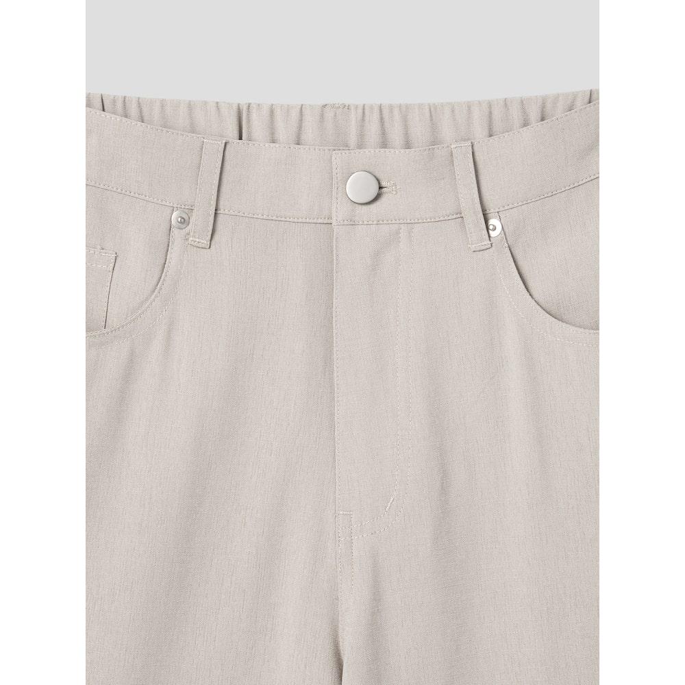 8SECONDS Back Elastic Wide Pants Beige