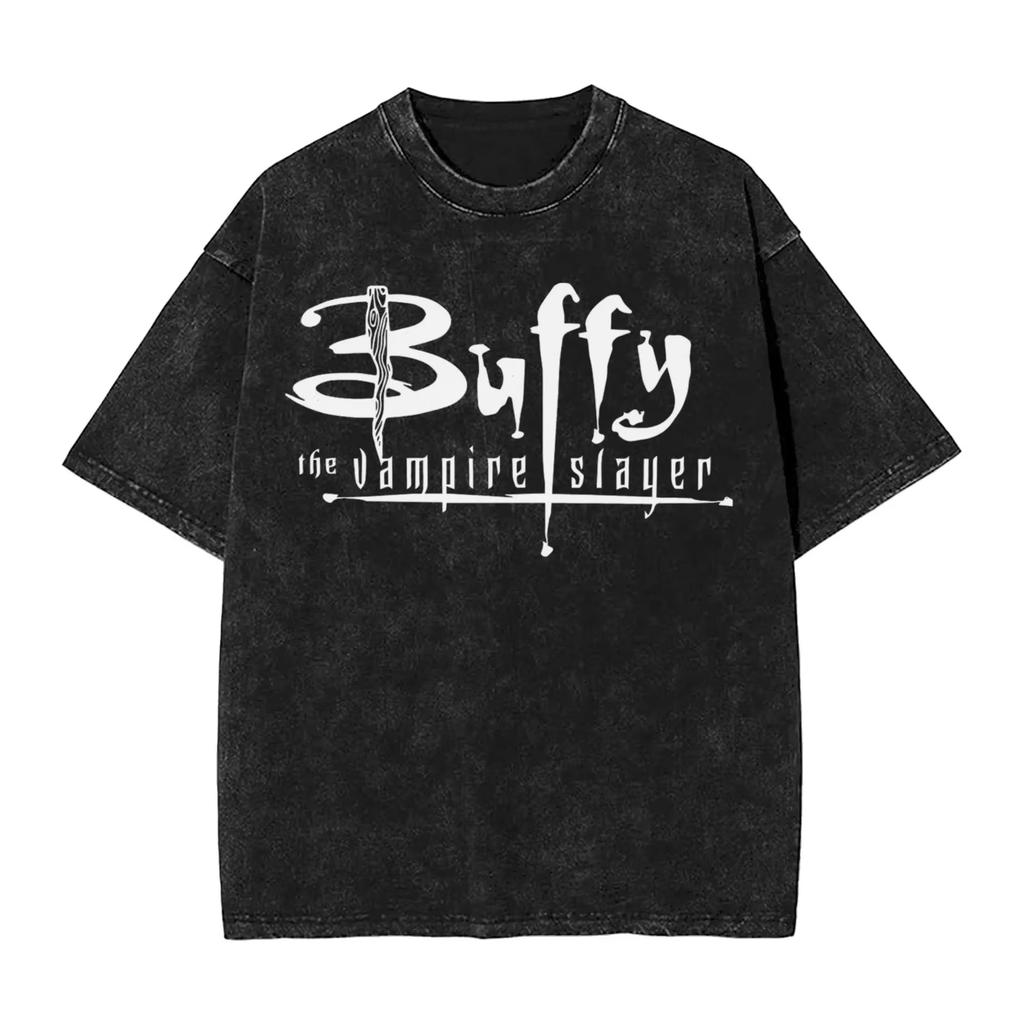 2026 Buffy The Vampires Slayers Graphic Print Wash T Shirt Harajuku Style for Men Women Fashion Cotton 2026