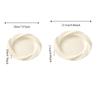 4PCS Decorative Light Luxury Round Plate Ceramic-look Salad Dish Dinning Plate  Home