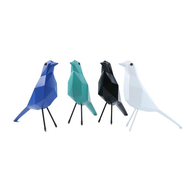Modern Resin Geometric Eames Birds Peace Dove Ornaments Cafe Bookcase Furnishing Crafts Home Room Table Accessories Decoration