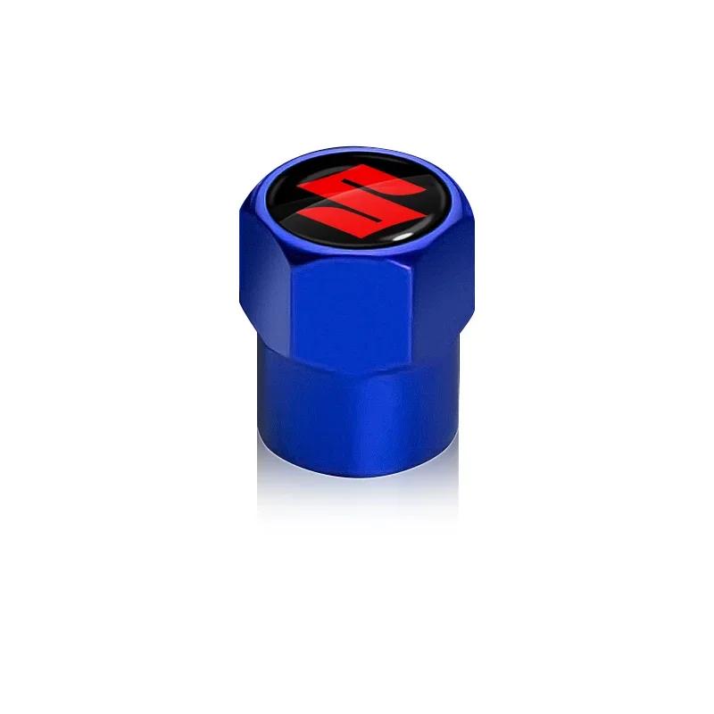 4Pcs Metal Car Wheel Tires Bolt-in Valve Caps Badge Car Accessories For Suzuki Samurai Ltz 400 Vitara Gsr 600 Jimny Swift Strom