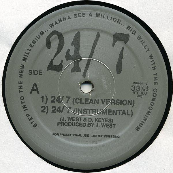 

12inch Record 24/7 - 24/7 FSS0010 Not On Label 1998 US Rap & Hip-Hop/R&B Used