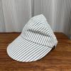 Korean Niche Design Striped Forward Hat Women's Spring and Autumn Thin Breathable Versatile Face Cap