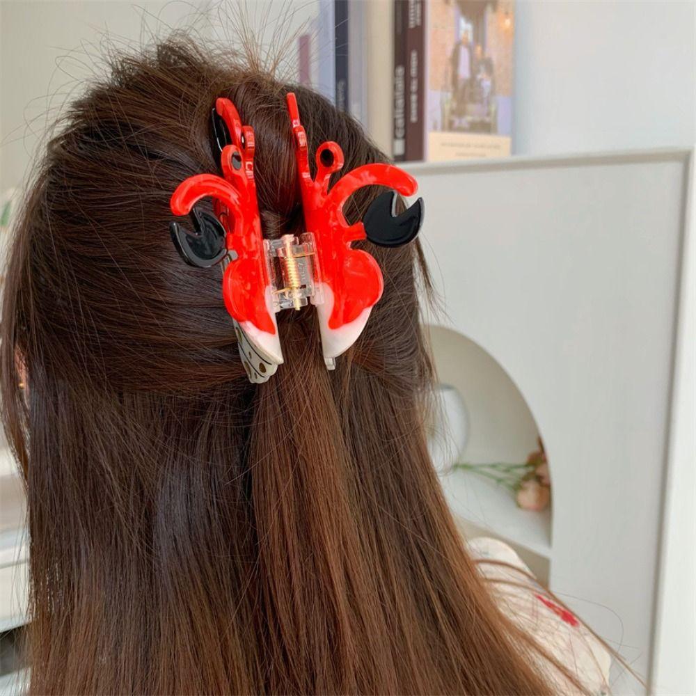 Headdress Crab Hair Claw Acetic Acid Creative Crab Clip Personalized Animals Hair Claw  Gift