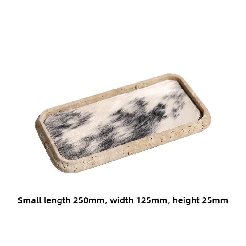 

Horse Hair Tray Creative Jewelry Storage Trays Living Room Desktop Storage Plates Modern Simple Entrance Hall Decoration Plates