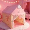 Indoor Children's Princess Castle Play Tent with Smiley Face Design