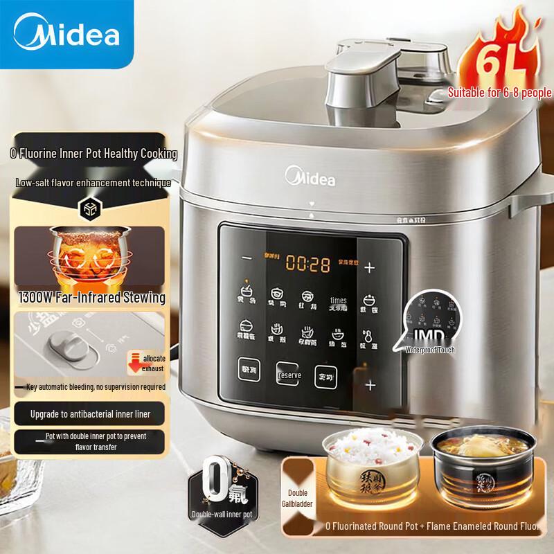 Midea 6L Dual-Pot Smart Electric Pressure Cooker