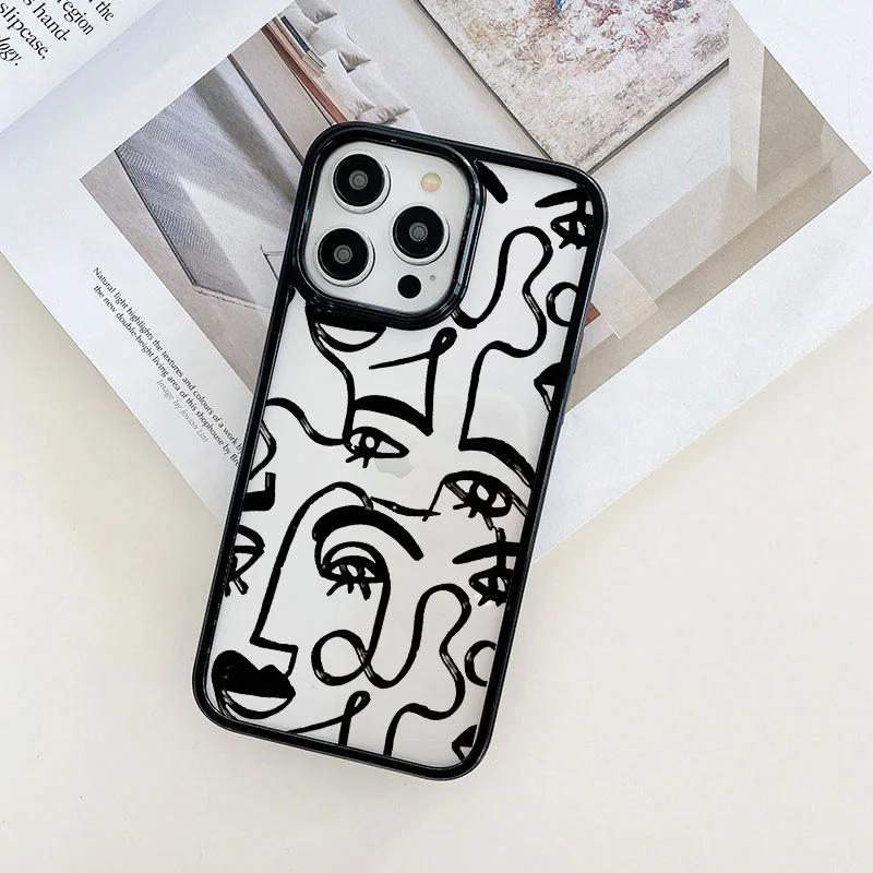 Aesthetic Cases For iPhone 14 Cases For Iphone 16 11 13 Pro Max 12 Pro XR 7 8 SE X Xs Plus 13 Mini Boobs Art Print TPU Funda