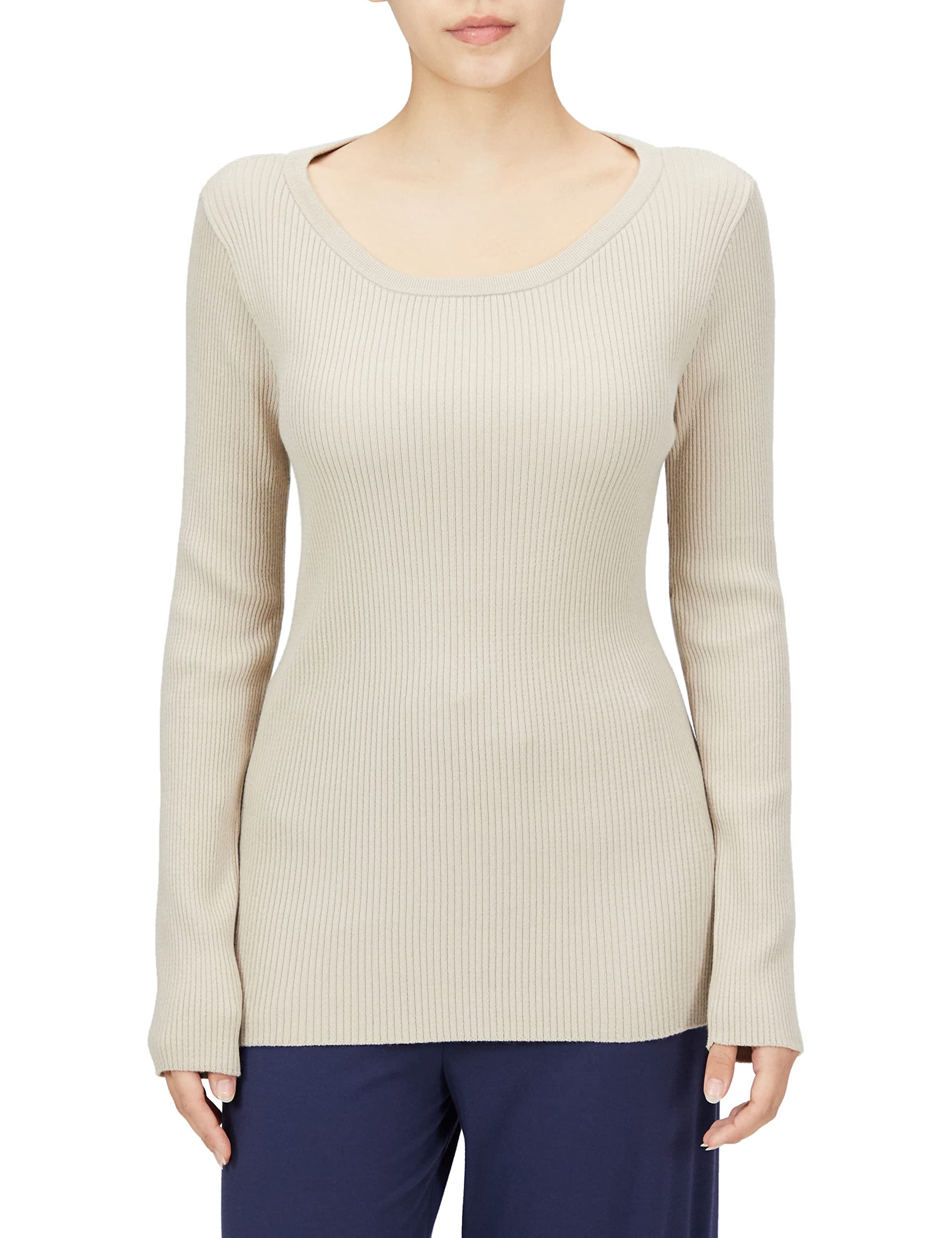 

Джемпер в рубчик Gelato Pique Размер BEG F Женский PWNT224272,