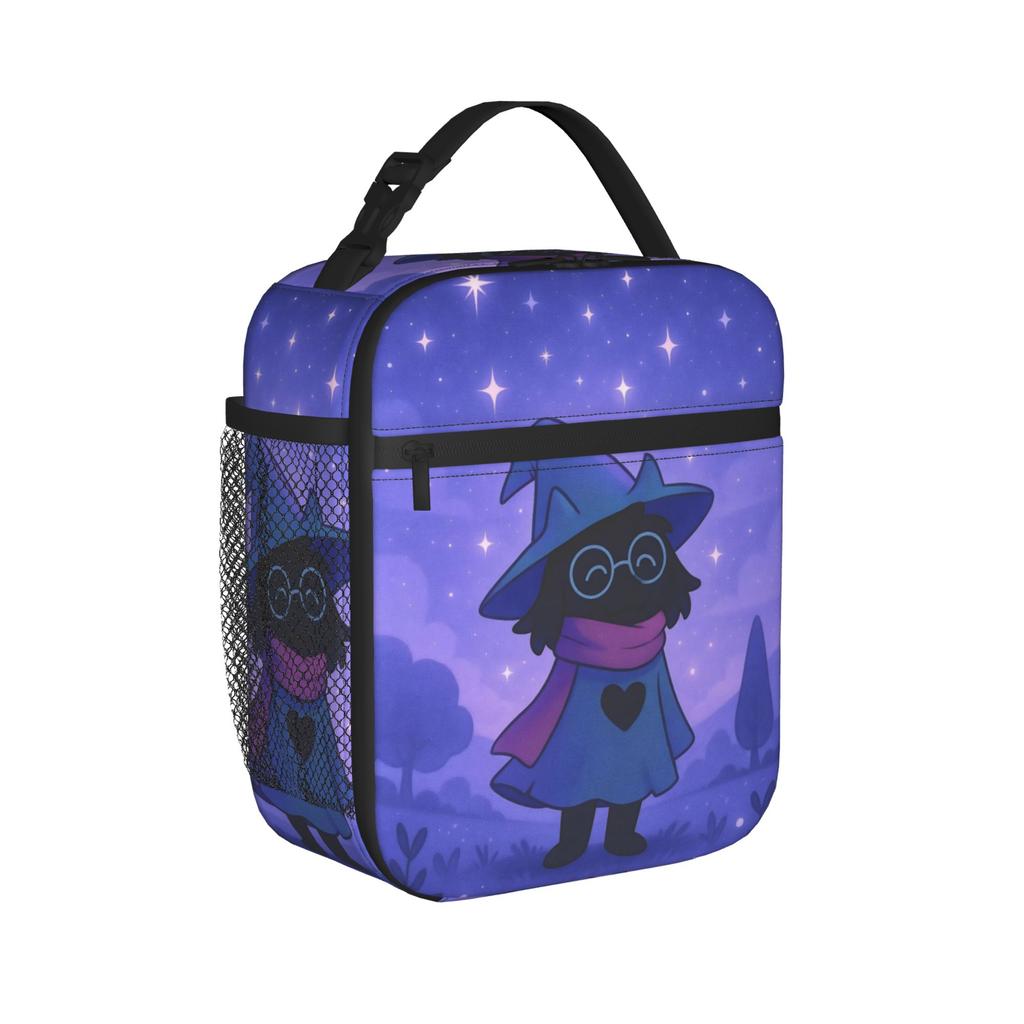Deltarunes Ralsei Kris Susie Insulated Lunch Bag Cooler Bag Reusable,Meal Container Video Game Leakproof Tote Lunch Box