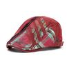 Men Beret Hat Cotton Buckle Adjustable Newsboy Caps Classic Patchwork Cabbie Gatsby Cap  Spring Autumn Summer