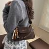Street Style Small Chain Shoulder Bag With Magnet Closure For Daily Use