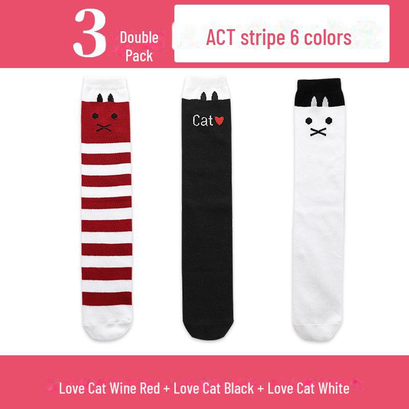 Șosete înalte până la genunchi pentru fete de primăvară și toamnă - șosete de vițel cu tub mijlociu pentru copii și bebeluși