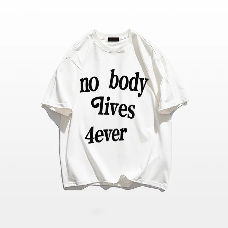 100% American Cool Letter Women's Summer Short Sleeve T-shirt - Trendy Loose Casual Top