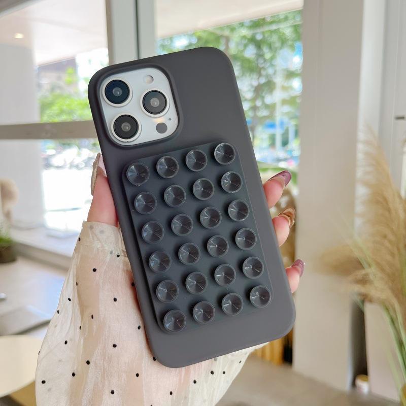 Multifunctional Silicone Suction Cup Phone Stand & Back Sticker