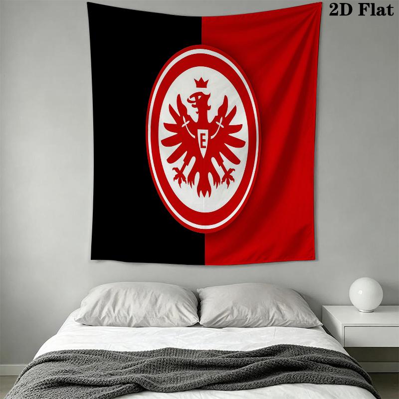 Eintracht Frankfurt Wall Tapestry Aesthetic Wall Hanging Printed Fabric Blanket Decorative Tapestries for Bedroom Living Room Home Decor