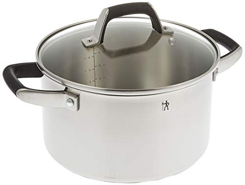 Zwilling J.A. Henckels Japan "HI Style Basic Deep Saucepan, 24cm, 6L" Stainless Steel Stockpot with Polished Finish, Induction Compatible [Official Ja