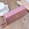 New Wallet Women's Double Zipper Long Clutch Bag Fashionable and Simple Large-capacity Double-layer Wallet Mobile Phone Bag
