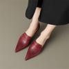 Fashion New Genuine Leather Loafers Spring/Autumn Pointed Toe Thin Heels Women Pumps Shoes for Women Ladies Shoes Comfort High Heels