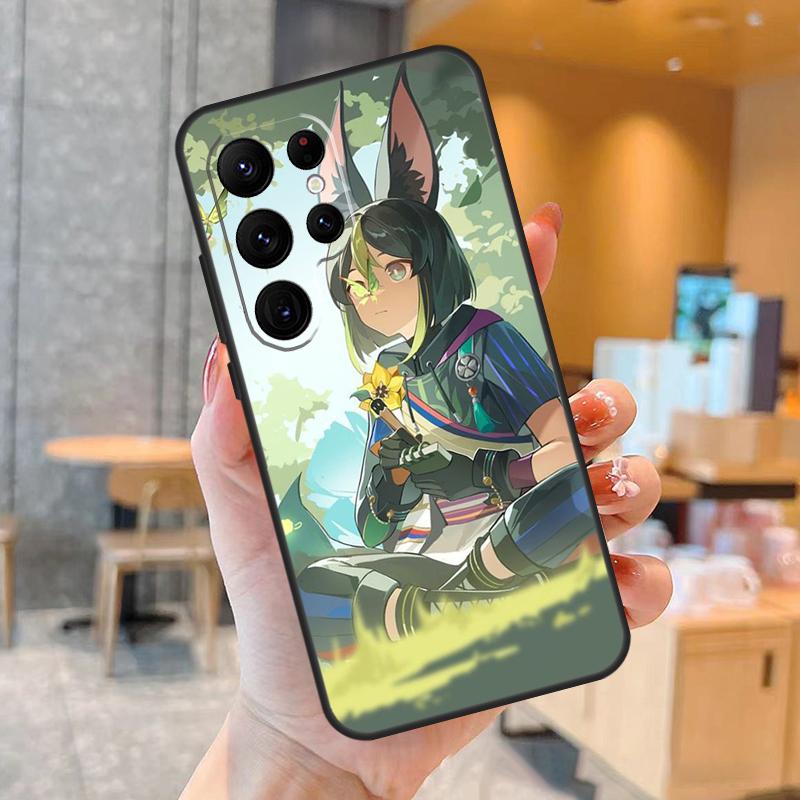 Genshin Impact Tighnari Phone Case For Samsung Galaxy S25 S24 S23 S22 S20 S21 Ultra S9 S10 Plus S25 FE Back Cover