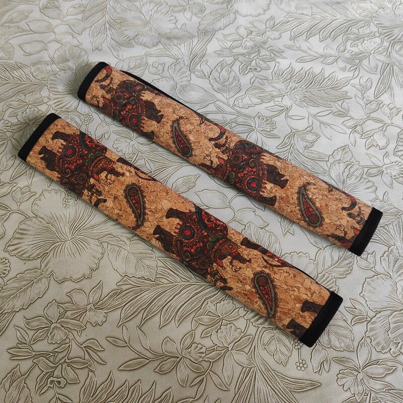 JDM Automobile Seat Belt Shoulder Protector Cartoon Ethnic Style Long Safety Belt Protective Cover All Year Round Neutral