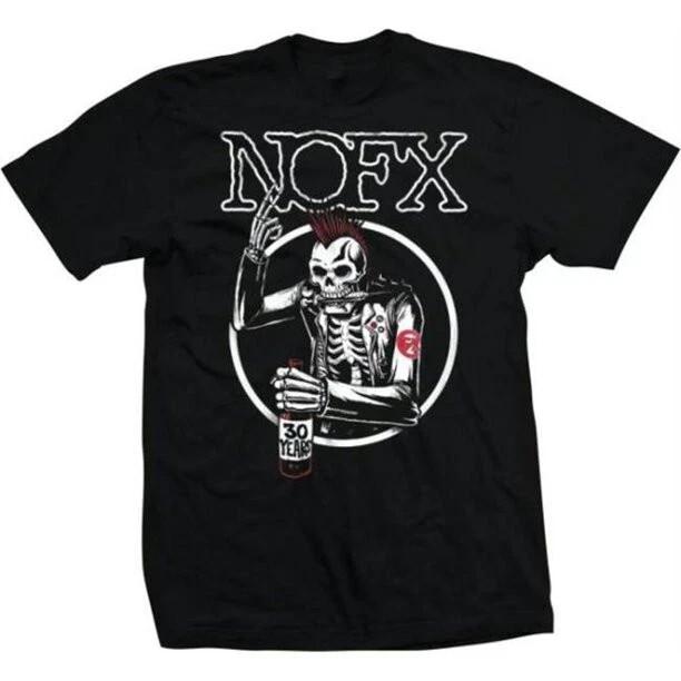 NOFX Old Skull Mens T Shirt Rock And Roll Music Classic Band Tee New Black Unisex T-Shirt XXXL