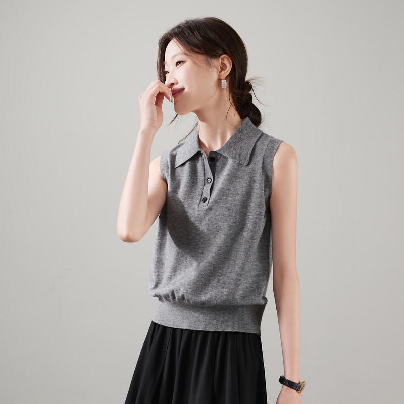SOFSIL Women s Polo Neck Sleeveless Knit Vest XL