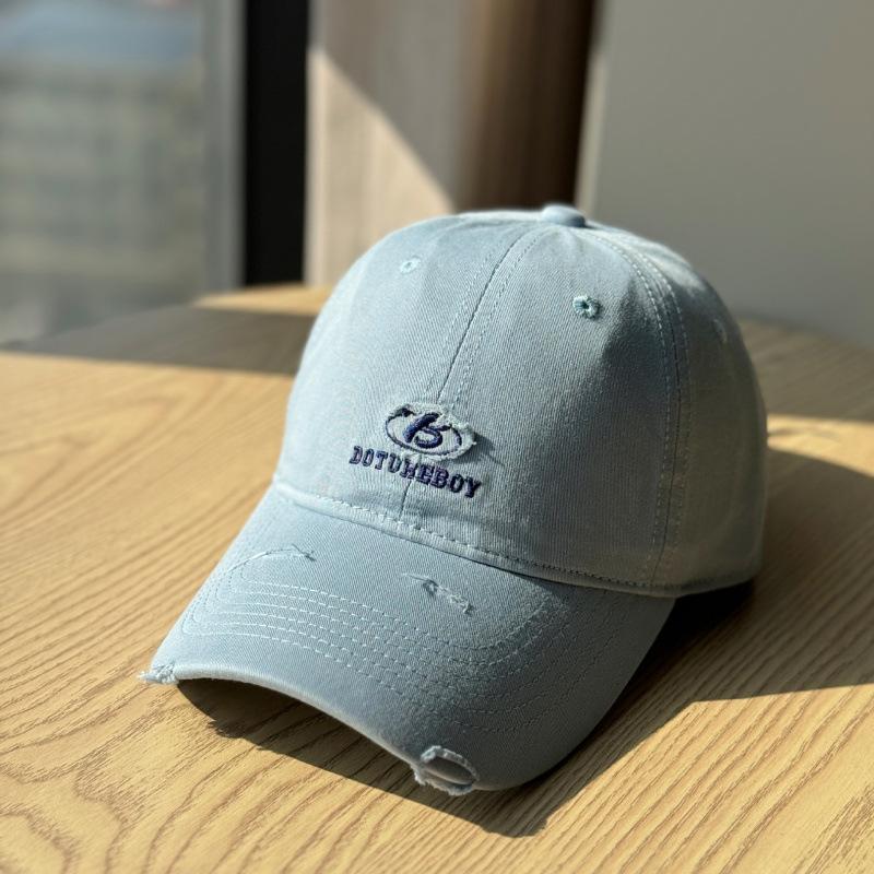Spring And Summer Sunscreen Versatile Face Small Sunshade Soft Top Baseball Cap Children Embroidery Cap Men