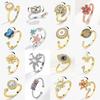 SMJEL Fidget Spinner Ring Anxiety for Women Crystal Demon Eyes Anti Stress Rings Flower Planet Sun Rotating Jewelry Wedding Gift
