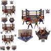High-quality Plastic Wrestler Action Figure Set For Children's Play Includes 4 Wrestlers And A Four-sided Arena