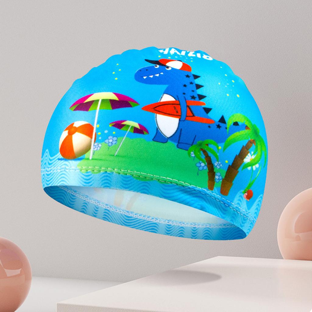 4 Stück schöne, schnell trocknende, atmungsaktive Badekappen, Schwimmsport-Badekappen, Kinderhüte für Kinder