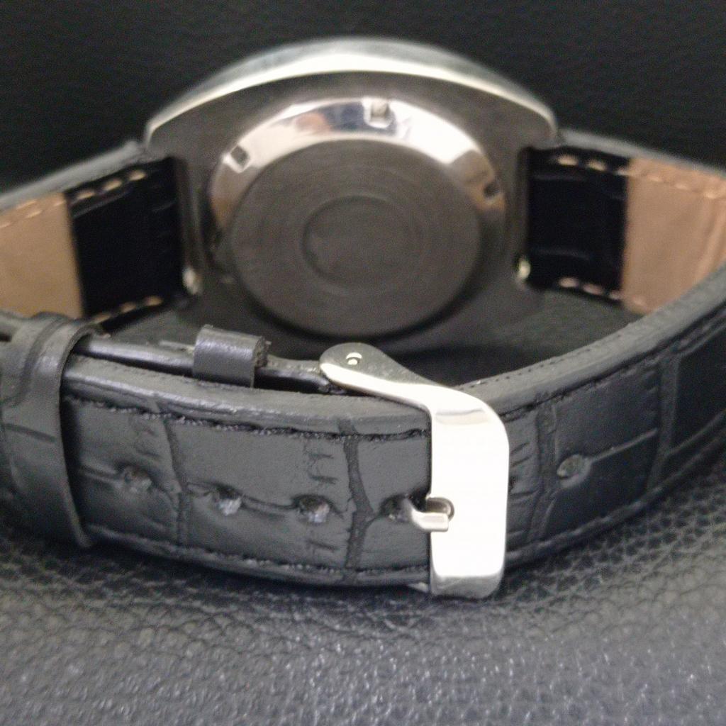 RICOH R31 AUTOMATIC VINTAGE JAPAN MENS SILVER COLOR DIAL WATCH a701940-5 R207-a701940