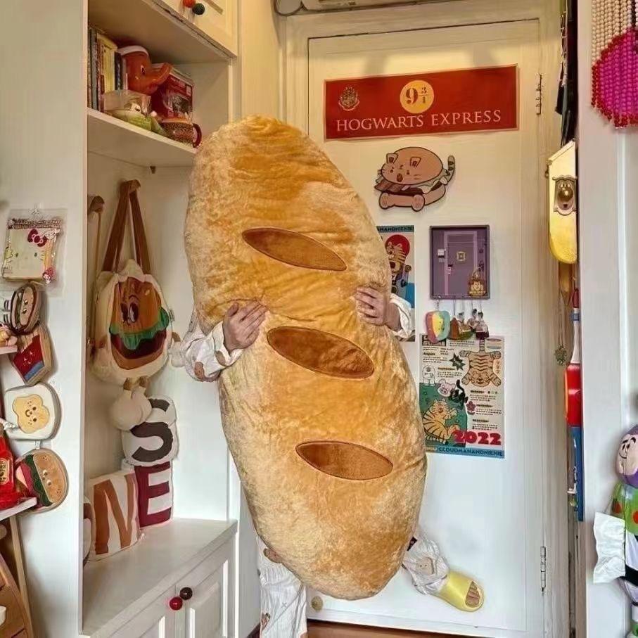 New Fashion Bread Baguette Pillow Sleeping Bedside Pillow Comfortable Soft Long Pillow