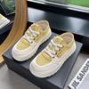 Women's Breathable Sports Shoes Low Top Mesh up Thick Bottom Casual Sneakers Comfortable Wear Resistant Rubber Outsole