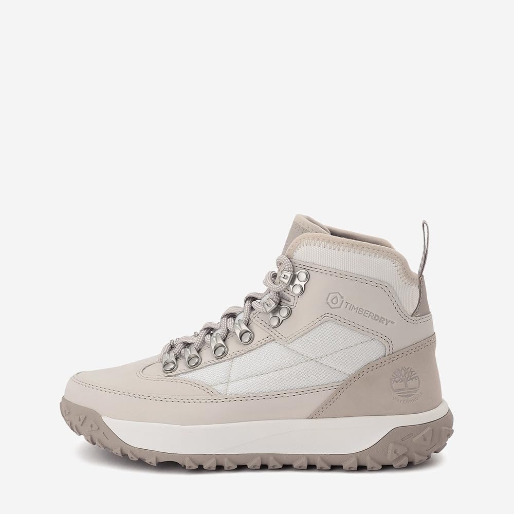 Timberland GreenStride™ Motion 6 Mid Waterproof Sneakers, Women's, White Nubuck, Size 6.0 (TB0A2K14EM31), Size 23.0cm