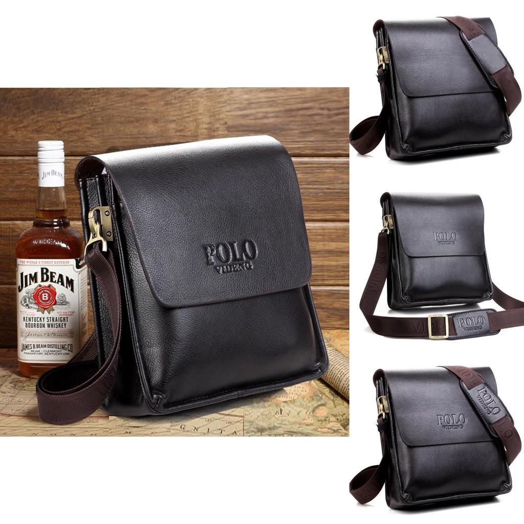New Fashion Men's Shoulder Bag Casual Crossbody Paul Polo Vertical Business Document Bag